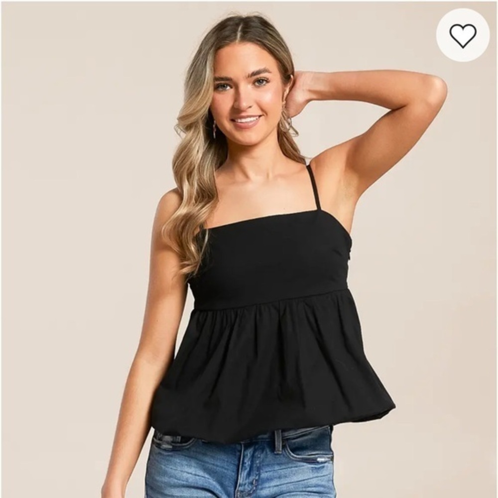 NWT Willow Root Black Bubble Tank